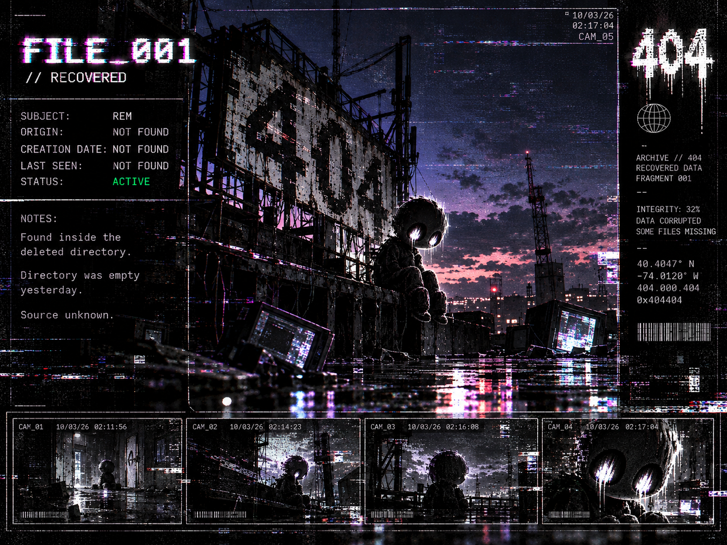 Recovered surveillance file showing REM